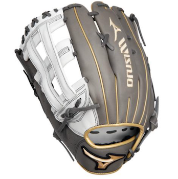 Mizuno Prime Elite Softball Glove 12.75 White Grey 313052