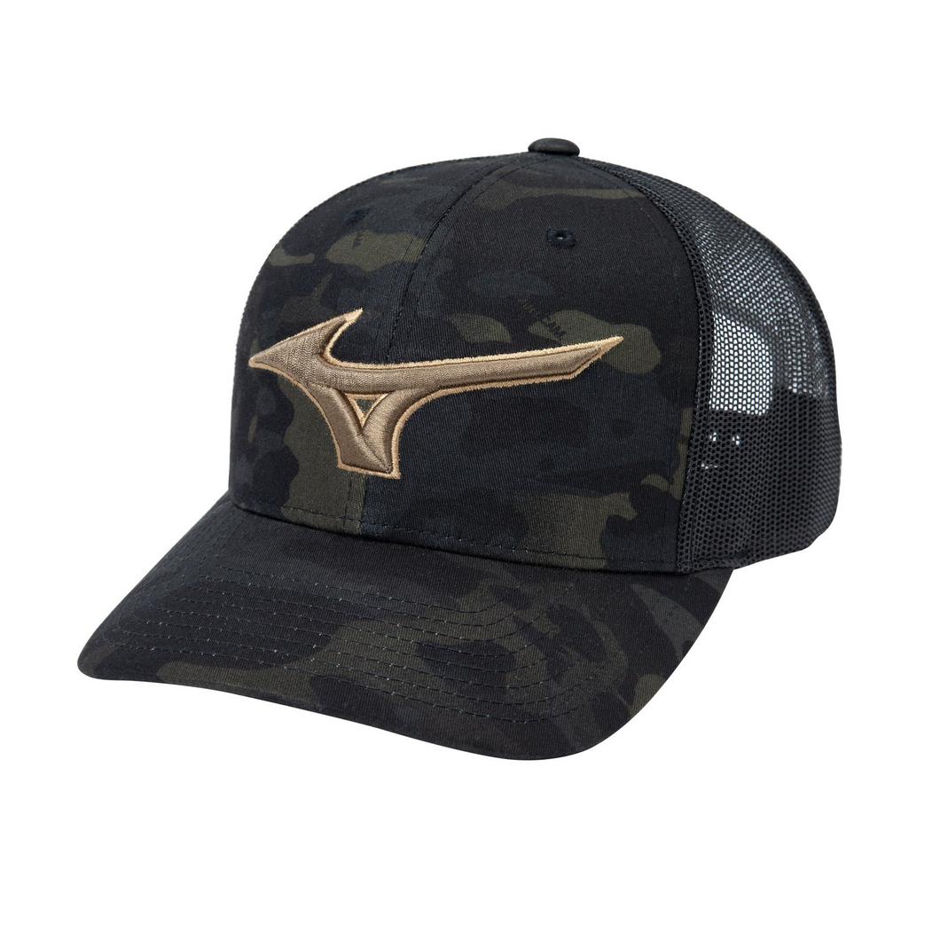 Mizuno Diamond Snapback Trucker Mesh Hat - 370273 - MIZ-TRUCK-SNAP-HAT