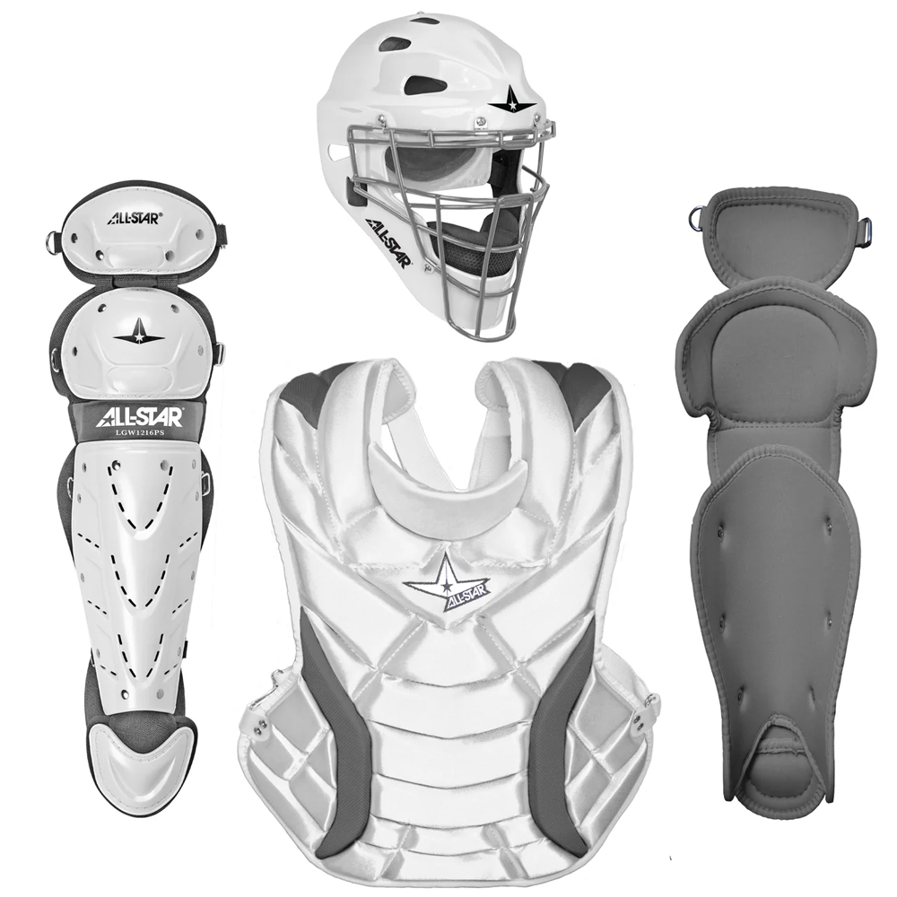 All Star Players Series Fastpitch Catchers Set White