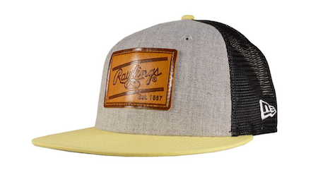 Rawlings New Era Leather Patch Snapback Hat RLPHAT-HG/Y