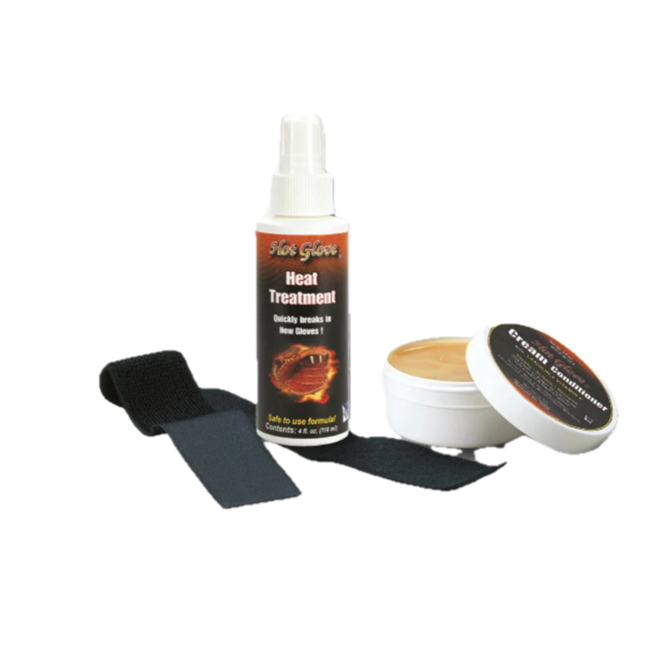 Hot Glove Management System Kit Completo Per La Cura Del Guanto Da Baseball/Softball, Con Conditioner E Cinghia