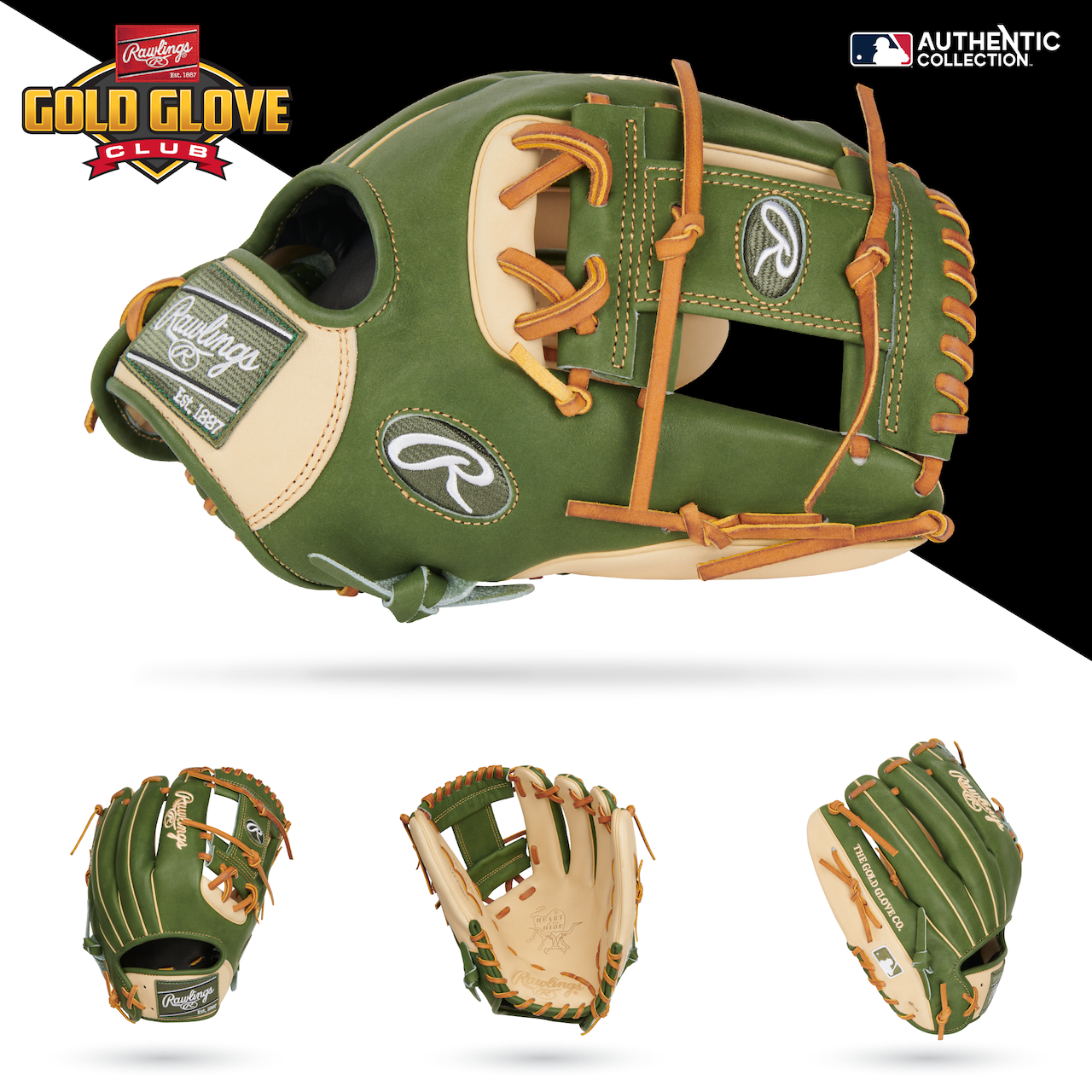 Rawlings Heart of the Hide LH Baseball Glove RHT Gold Glove