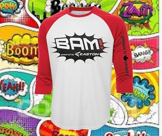 Easton Comic Series 3/4 Length Baseball Shirt - WHAM/BAM/POW-3/4-EAS-COMIC