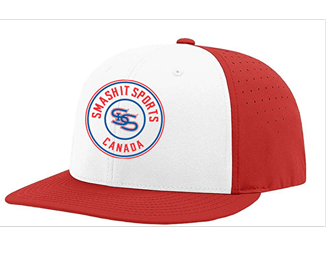 Smash It Sports Canada OLD School Hat by Richardson (PTS30) Red/Red/White-Old School