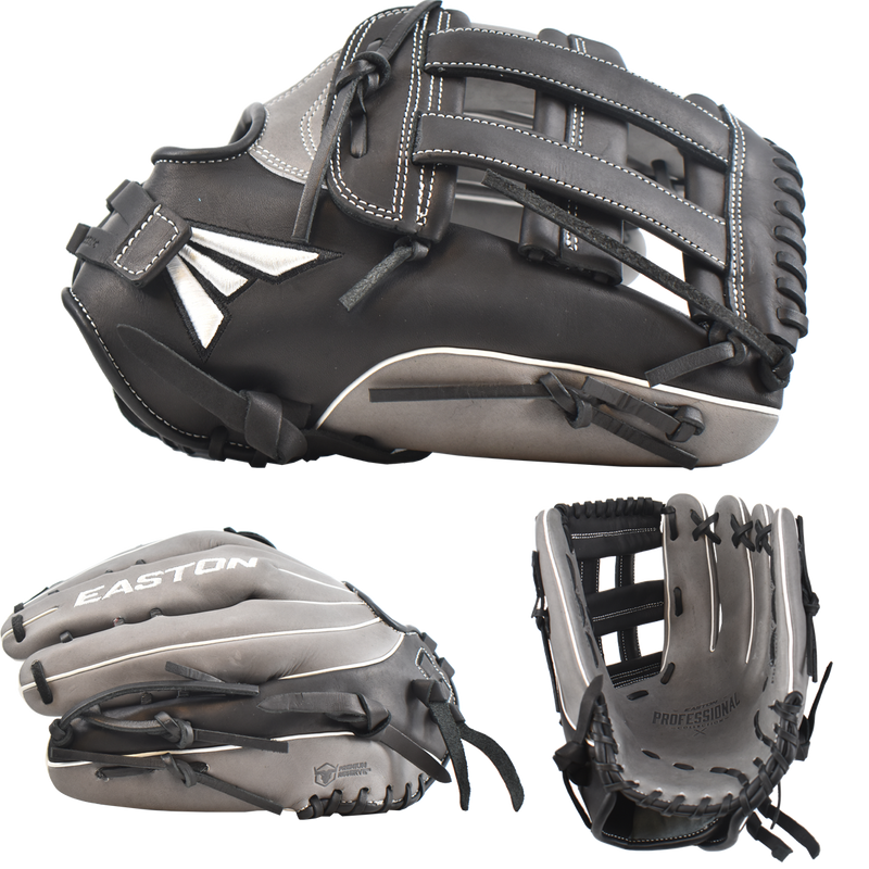 2022 Easton Professional Collection Slowpitch Softball Glove (BK/GY/WH)