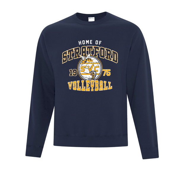 2024/25 Season Home of the Stratford VC Navy Crewneck Sweatshirt - 2024-SVC-NAVY-ATC2400