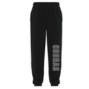 Stratford COBRAS Grey on Black Volleyball Club Players Closed Sweatpants - SVC-Cobras-grey on black-CLOSED-SWEATPANTS-SANMAR-ATC2800
