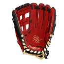 2026 SISC Exclusive Rawlings Heart of the Hide PRO125FS Pattern 12.5" Fielding Glove With Finger Shift - 2026-PRO125FS-Red/Black/Gold