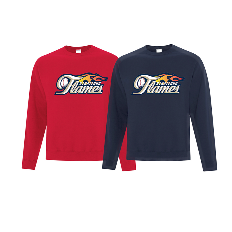 Stratford Flames Crewneck Classic Full Logo - 24-SMGSA-ATCF2400-FULL