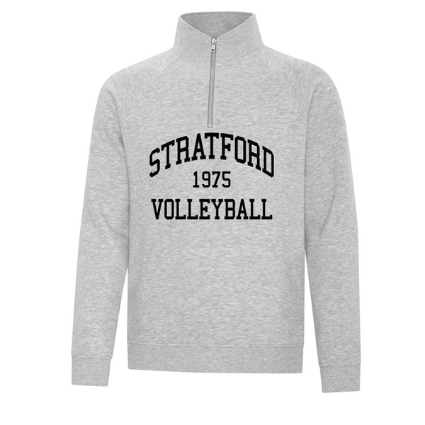 2024/25 Season Vintage 1/4 Zip Vintage Athletic Grey Sweater - 24-SVC-Vintage-Athletic-Grey-1/4-ZIP-SAN-F2042