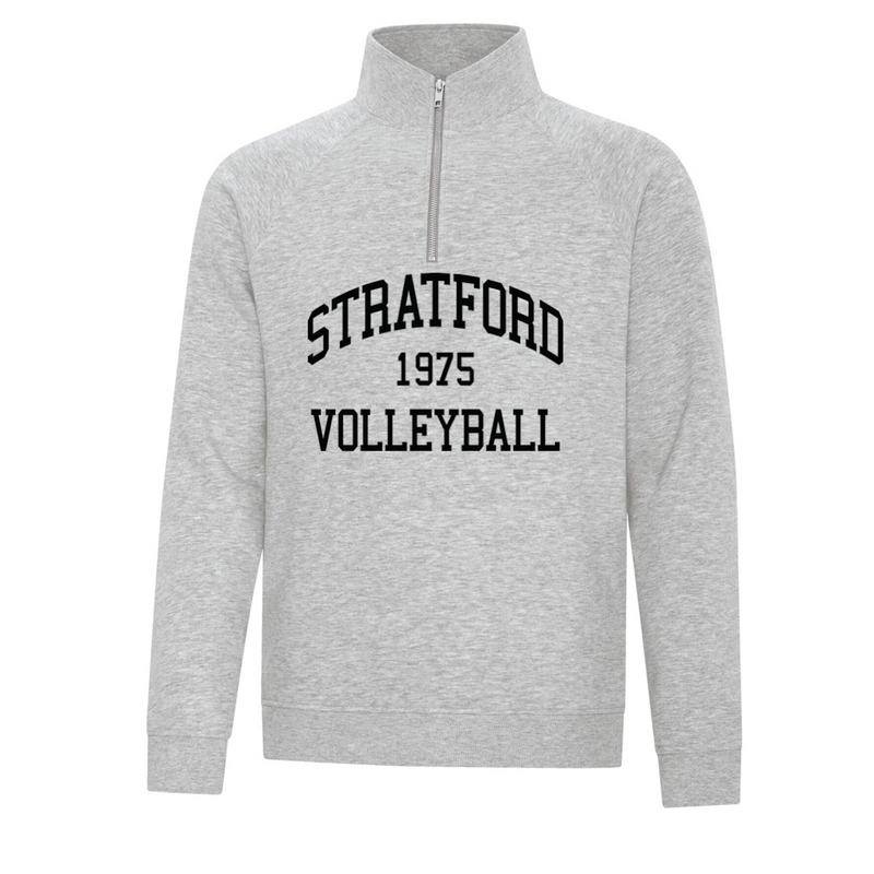 2024/25 Season Vintage 1/4 Zip Vintage Athletic Grey Sweater - 24-SVC-Vintage-Athletic-Grey-1/4-ZIP-SAN-F2042