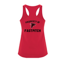 Shakespeare Falcon "Property of" Women's Racerback Pro Spun Tank - 25-RACERBACK - PROPERTY OF FALCON-ATCF3604