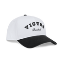 Victus Snapback Baseball White/Black Hat - VAHTVB-W/BK