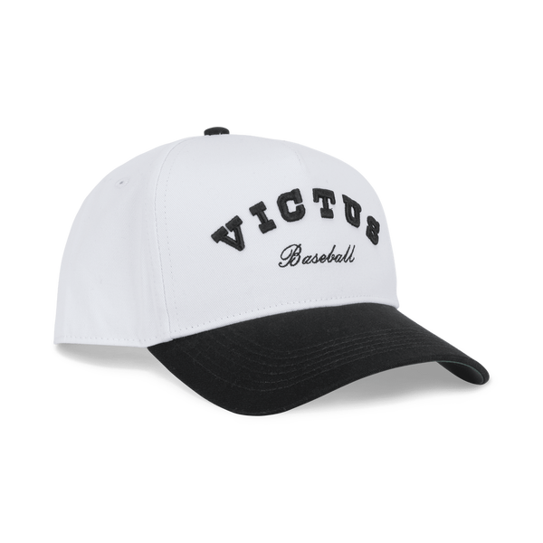 Victus Snapback Baseball White/Black Hat - VAHTVB-W/BK