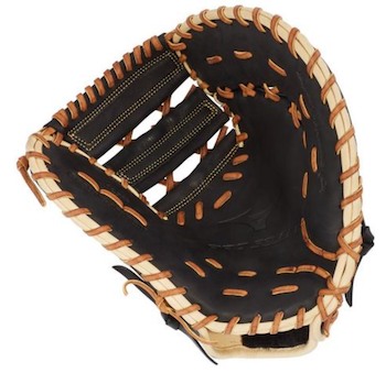 Mizuno Pro Select Baseball/Softball 12.5" First Base Mitt Black - 312670