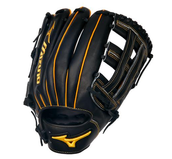 Mizuno Pro Select Baseball Glove 12" Black/Gold - 313047