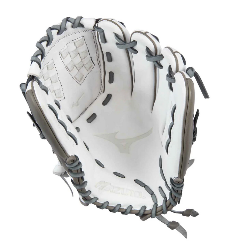 Mizuno Prime Elite Softball Glove 12" White/Grey - 313082 - GPE1200F2