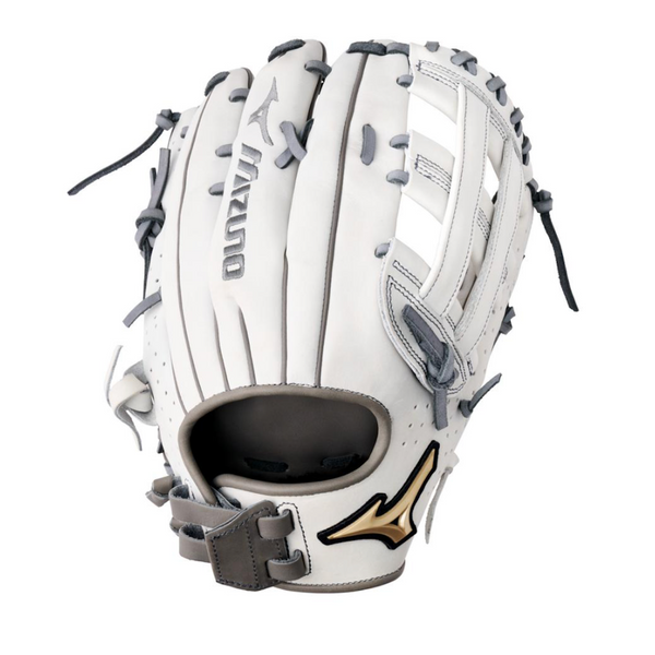 Mizuno Prime Elite Softball Glove 12.5" White/Grey - 313129 - GPE1250F2