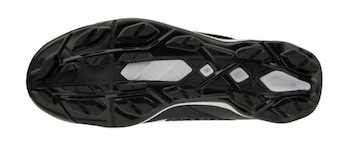 Mizuno Select Nine Wave Low Men's Molded Softball Cleat Black/White - 320584-WAVE-LOW
