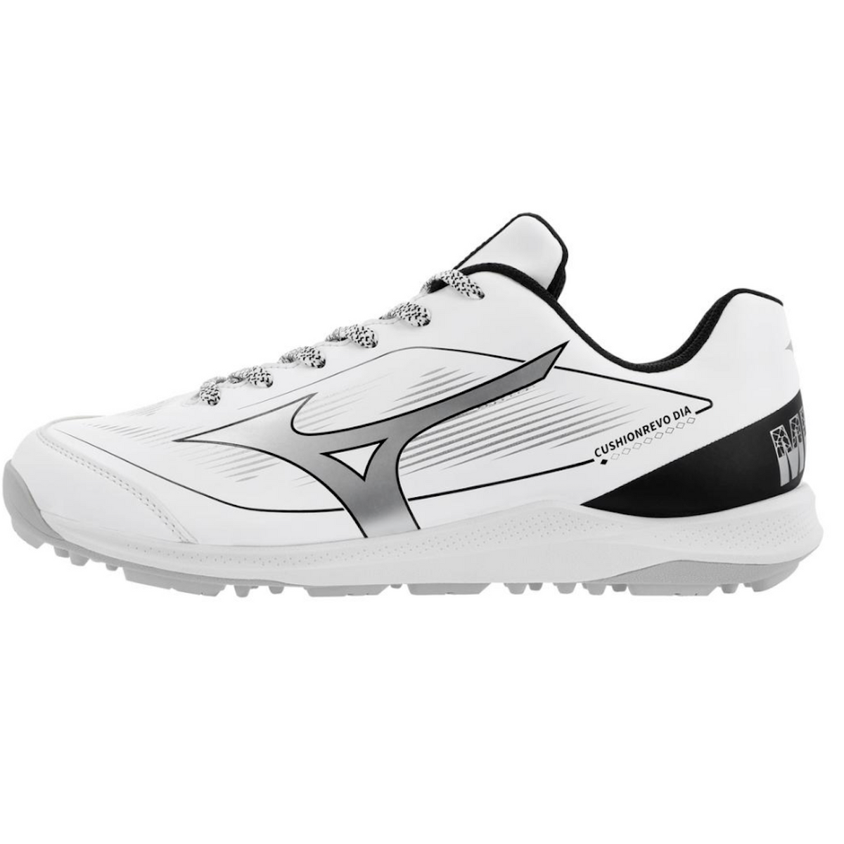 （かずやんさん専用）Mizuno CUSHION REVO ホワイト 【新品】 Mizuno Cushion Revo Diamond All Surface/Turf Baseball Fastpitch Shoe -