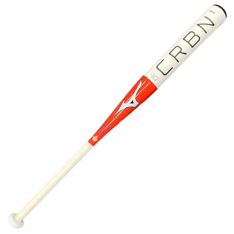 2023 Mizuno Limited Canadian Edition F23 Carbon Fastpitch -10 Softball Bat - 340606 - WHITE/RED - F23 CARBON