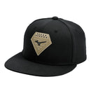 Mizuno Running Bird Diamond Patch Snapback Hat - 370349 - MIZ-HAT-PATCH