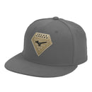 Mizuno Running Bird Diamond Patch Snapback Hat - 370349 - MIZ-HAT-PATCH