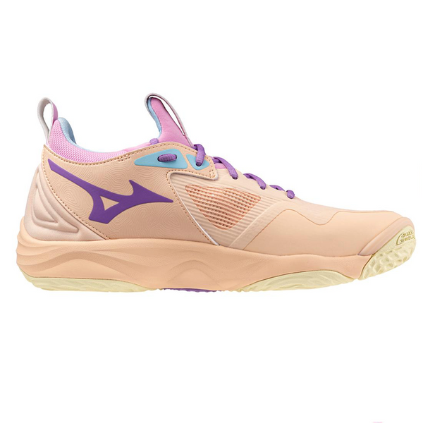 Mizuno Wave Momentum 3 Unisex Volleyball Shoes - Peach Bud