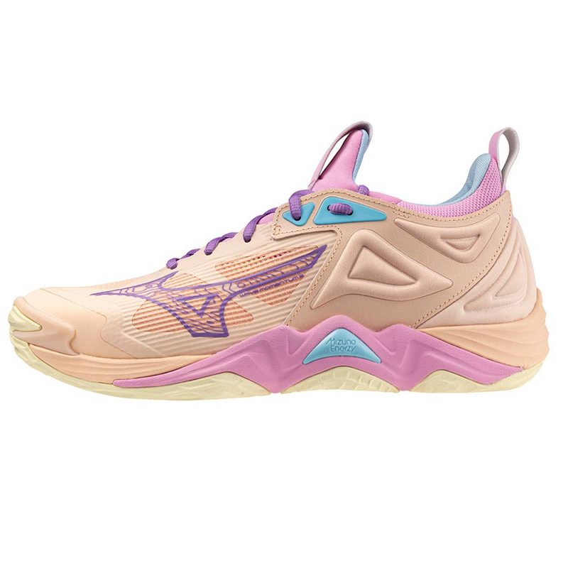 Mizuno Wave Momentum 3 Unisex Volleyball Shoes - Peach Bud