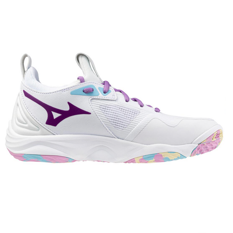 Mizuno Wave Momentum 3 Women's Volleyball Shoes - White/Pink Tetra