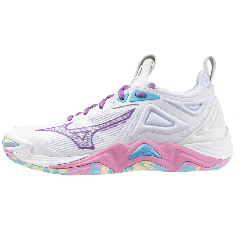 Mizuno Wave Momentum 3 Women's Volleyball Shoes - White/Pink Tetra