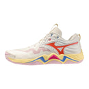 Mizuno Momentum 4 Unisex Volleyball Shoes - Prestine/High Risk Red - 430338.0L1G