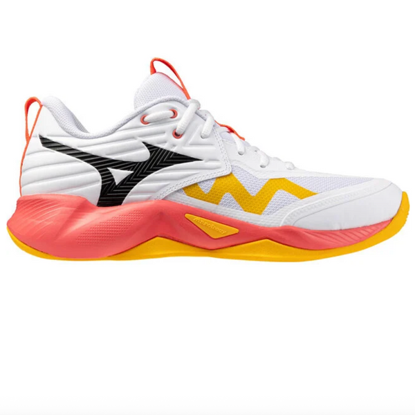 Mizuno Momentum 4 Pro Unisex White/Black Volleyball Shoes - 430343