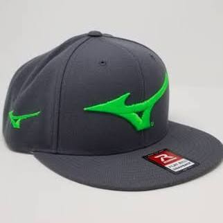 Mizuno Flat Bill Snap Back Pro 510 Wool Snap Back Richardson Hat - 510MIZ-SNAPGR/NG