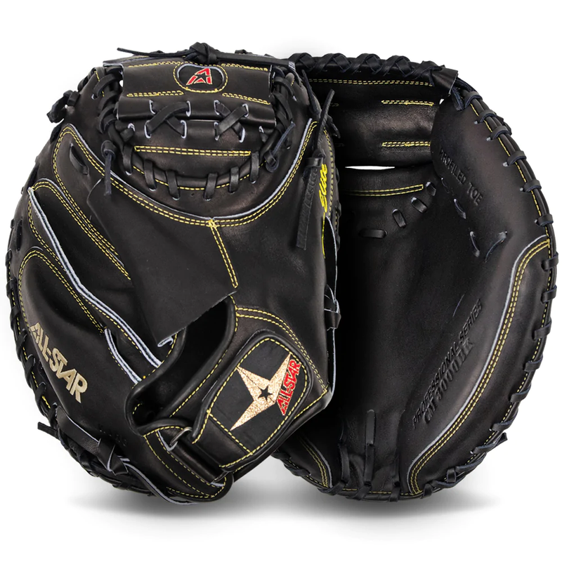 All Star Pro Elite 35" Solid Black Catchers Mitt/Glove - CM3000BK