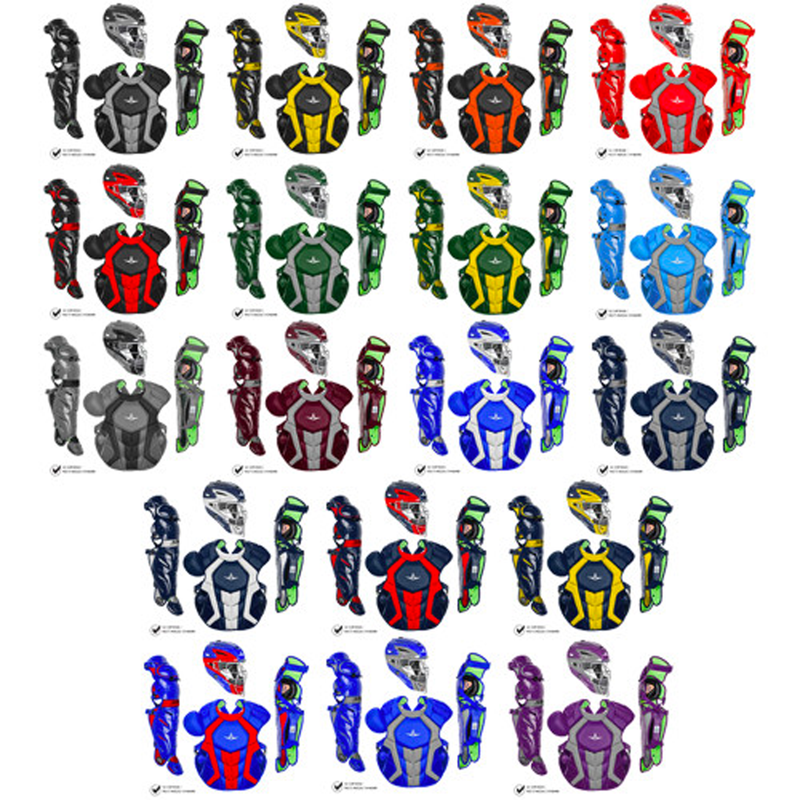 All Star S7 Axis Adult NOCSAE Certified Catchers Set - Two Tone