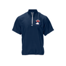 Stratford Nationals Baseball Easton Alpha Navy Cage Embroidered Short Sleeve Cage Jacket - STRAT-NATIONALS-EASTON-ALPHA-SS-EMBROIDERED