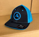 Anarchy New Patch Logo Pacific 404M Flex Fit Electric Blue Hat - ANARCHY-404M-NEW-PATCH-ELECB-BLK