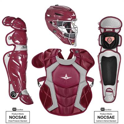 All Star S7 Axis Adult NOCSAE Certified Catchers Set - Solid Colors