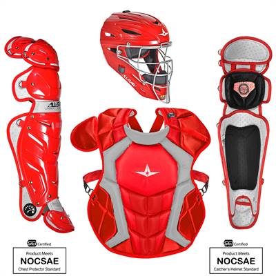 All Star S7 Axis Adult NOCSAE Certified Catchers Set - Solid Colors