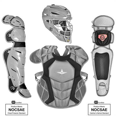 All Star S7 Axis Adult NOCSAE Certified Catchers Set - Solid Colors