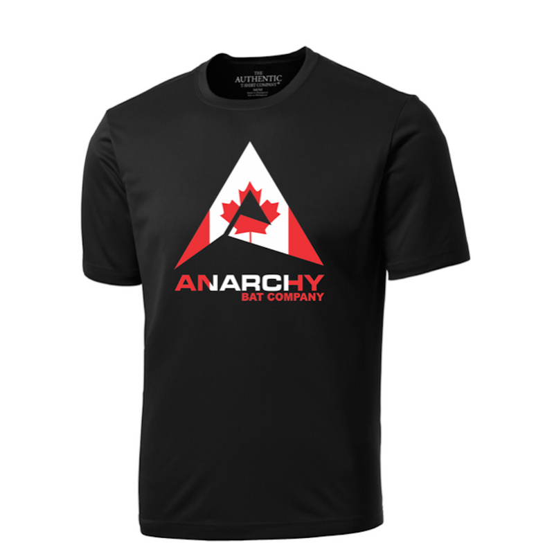 Anarchy Bat Co Canadian Branded Pro Team Performance T-Shirt - ATC350-NEW-CAN-ANARCHY