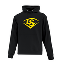 Louisville Slugger Everyday Black/Gold Fleece Hoodie - ATF2500-L/S-BLACK/GOLD-BLACK