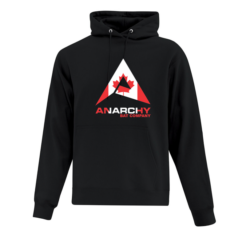 Anarchy Bat Co Canadian Everyday Black Fleece Hoodie - ATF2500-NEW-CAN-ANARCHY-BLACK