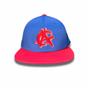 Anarchy OG 3D Puff Branded Pacific Royal/Red 474 Performance Flex Fit Hat - Anarchy OG-474-Royal/Red-White Outline/Red Puff