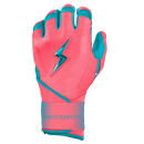 Bruce Bolt MAX Series Long Cuff Batting Glove - Pink/Teal