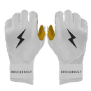 Bruce Bolt Original Series Long Cuff Batting Glove - White