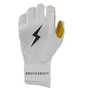Bruce Bolt Original Series Long Cuff Batting Glove - White