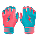 Bruce Bolt Max Clarke Series Short Cuff Batting Glove - Pink/Teal