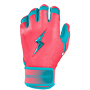 Bruce Bolt Max Clarke Series Short Cuff Batting Glove - Pink/Teal